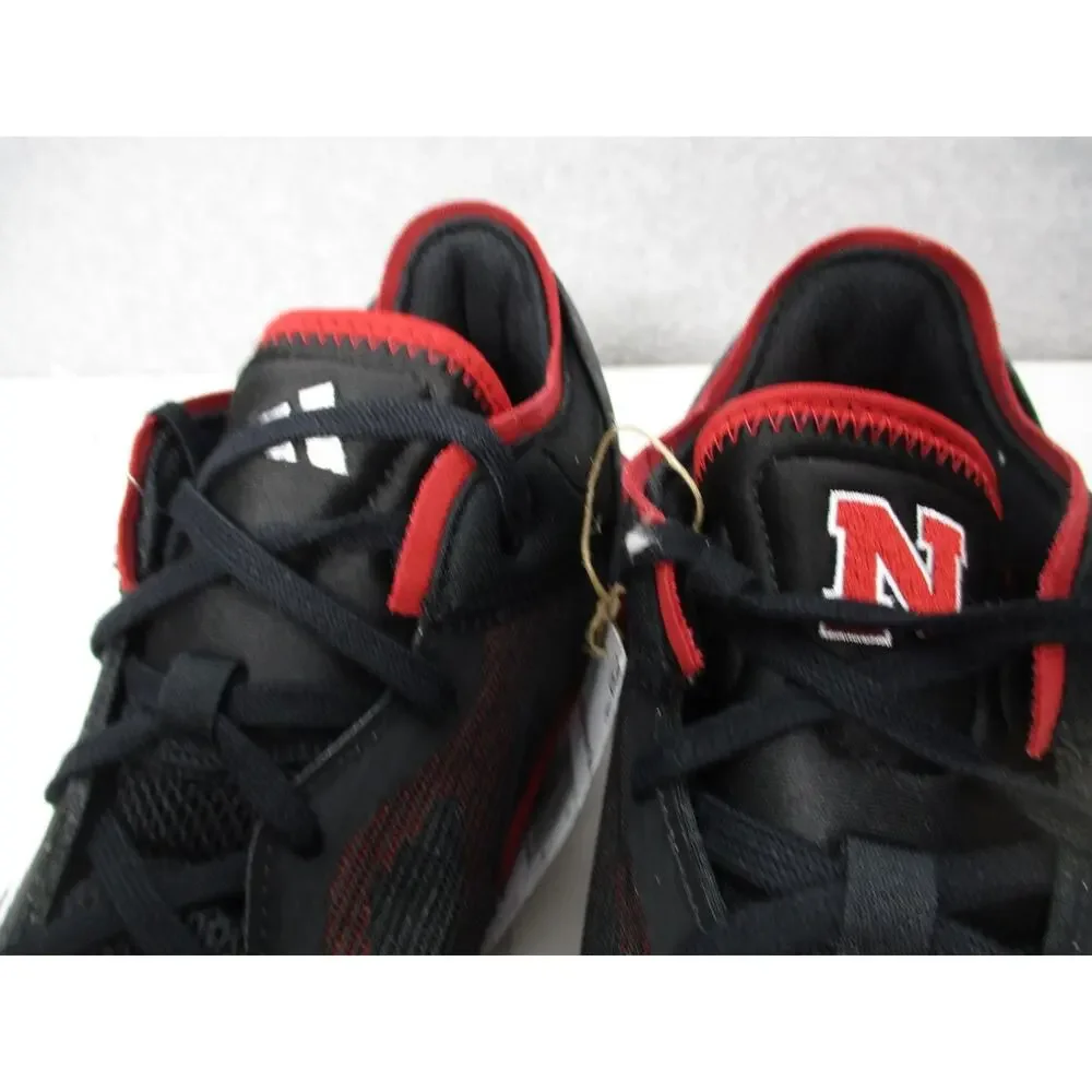 Adidas Adizero Nebraska Cornhuskers Shoes Mens Sz 9 Womens Sz 10 Black Red